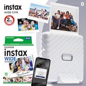 Resim Instax Wide Link Beyaz Akıllı Telefon Yazıcısı Ve 10'lu Film Fujifilm