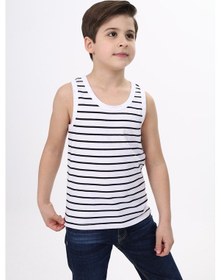 Resim Toontoy Kids Toontoy Erkek Çocuk Çizgili Atlet Lacivert 