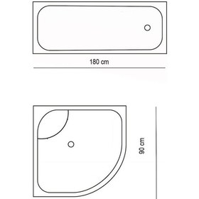 Resim Zethome GÜNCE Banyo Duş Perdesi 3637 Tek Kanat 1x180x200 Çok Renkli 