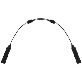 Resim Ayarlanabilir Çelik Silikon Gözlük Askısı Siyah 