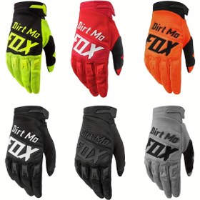 Resim Kir MoFox Motosiklet Yarış Eldivenleri - Dayanıklı Polyester Tam Parmak Tasarımı Ayarlanabilir Bilek Kayışı ile, Nefes Alabilen File ve Dokulu Tutuş için ATV, MTB ve Arazi Sporları | Tam Parmaklı Eldivenler 