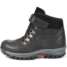 Resim O.S Hakiki Yağlı Deri Siyah Cırtlı Trekking Erkek Çocuk Bot 26-30 Siyah 