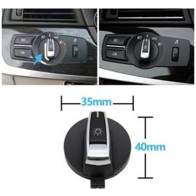 Resim Bmw Far Anahtarı Çevirme Düğmesi Açma F10 F07 F01 F25 F26 61316803965 