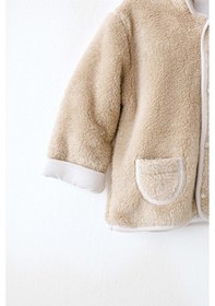 Resim Andywawa Bebek Tinny's Sheeps Peluş Ceket Bej Ac26165 Beige 