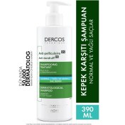 Resim Seddar Collection Vichy Dercos Anti-Pelliculaire Anti-Dandruff Şampuan 390 ml - Normal ve Yağlı Saçlar 