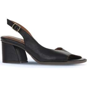 Resim Bueno Shoes Siyah Deri Kadın Topuklu Sandalet 01WA3501 01WA3501 