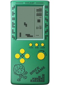 Resim Xindoker Rs-100 Abs Malzeme Eğitici Tetris Oyun Konsolu Pil Dahil Değil Yeşil Rastgele Desen 