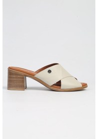 Resim Pierre Cardin Pc-7219 - Bej-kadın Topuklu Terlik Bej 