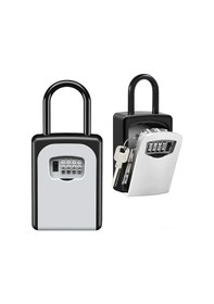 Resim Lemestar Duvar Tipi Şifreli Anahtar Kutusu - Alüminyum Alaşımlı, Kart Ve Anahtar Saklama 