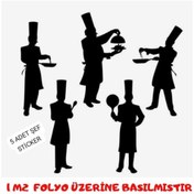 Resim EYBA STİCKER Toplu Şef Yemek Mutfak Sticker 