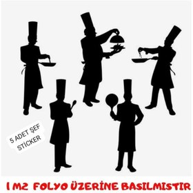 Resim EYBA STİCKER Toplu Şef Yemek Mutfak Sticker 