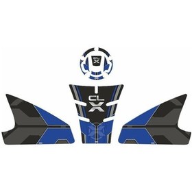 Resim Gogo Tank Pad Seti 003 Siyah-mavi Cf Moto Cl-x 250 2022-2023 