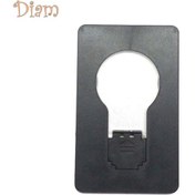 Resim Siyah Hoho Taşınabilir Cep Kartı Led Gece Işığı Torch El Feneri Lamba Aracı Siyah 