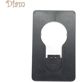 Resim Siyah Hoho Taşınabilir Cep Kartı Led Gece Işığı Torch El Feneri Lamba Aracı Siyah 