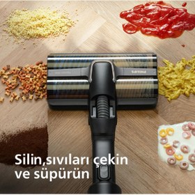 Resim Philips Aquatrio Yeni 3'ü 1 Arada (ISLAK, DRY VE MOPLU) Sarjlı Ve Kablosuz Dik Süpürge 
