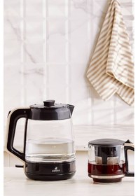 Resim Karaca Glass Tea Xl 2 In 1 Cam Su Isıtıcı & Çay Makinesi 