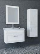 Resim NETDEKO Monaco 80 Cm Banyo Dolabı-beyaz(boy Dolap Dahil ) 