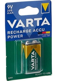 Resim Varta 56722 9V 200 mAh Şarjlı Pil 2'li + Power-Xtra PX200 A-AAA ve 9V USB Pil Şarj Cihazı 