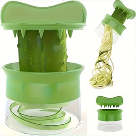 Resim Restoranda kullanıma uygun, Spiral Çok Fonksiyonlu Mutfak Rende, Döner Havuç Salatalık Soyacak ve Spiralizer, Sebze Doğrayıcı, 1 adet 