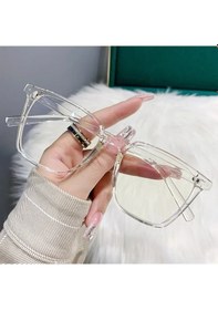 Resim Erıkole Retro Kare Çerçeve Mavi Işık Engelleme Gözlük - Miyopi Reçeteli 0 -4.0 Diyoptri +200gri Gri 