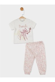 Resim DİSNEY Bambi Lisanslı Kız Bebek Pijama Takımı 20825 
