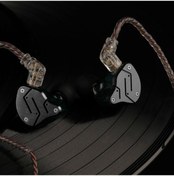 Resim Lemestar Kz Zsn 3.5mm Kablolu Mikrofonlu Hifi Kulaklık Metal 10mm 1dd+1ba Spor Değiştiril 