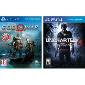 Resim God Of War + Uncharted 4 PS4 Oyun 
