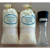 Resim Himalaya İthal Himalaya Beyaz Granül Tuz 2 Adet + Seramik Bıçaklı Baharat Ve Tuz Değirmeni 