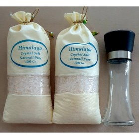 Resim Himalaya İthal Himalaya Beyaz Granül Tuz 2 Adet + Seramik Bıçaklı Baharat Ve Tuz Değirmeni 