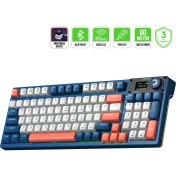 Resim Gamepower Gasket Elite Rgb Wireless/bluetooth/kablolu Mekanik Red Switch Gasket Gaming Klavye 