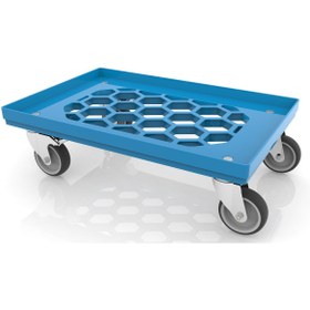 Resim DERA Petek Model Plastik Kasa Taşıma Arabası 