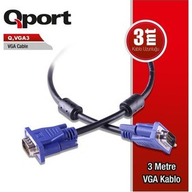 Resim Qport Q-Vga3 3Mt Vga Kablo 
