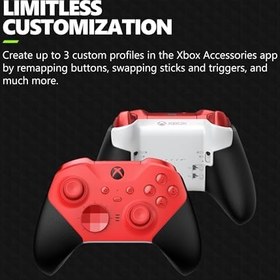 Resim Xbox Elite Series 2 Core Wireless Gaming Controller – Red – Xbox Series X|S, Xbox One, Windows PC, Android, and iOS 