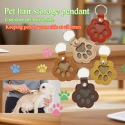 Resim 1 adet evcil hayvan tüyü saklama anı torbası, kedi ve köpekler için bir arkadaş hediyesi, pet saçlarını toplar, çocuklarla geçen her dakikanın ısıyla dolu güzelliğini korur ve sevimli dostunuzla harcanan zamanların çekici hatırası olarak hizmet eder 