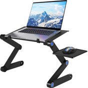 Resim U-Öpücük Dizüstü Standı, Dizüstü Standı Masası, Laptop Standı Taşınabilir Masa Yatak Tepsisi Için Fare Kurulu ile Tezgah(Yurt Dışından) 