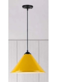 Resim Rys Retro Metal Dekoratif Rustik Kafe Mutfak Aydınlatma Sarı Tekl (536631646) 