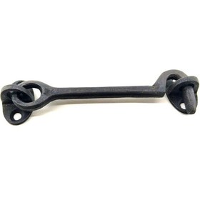 Resim Antika Tarz Dekoratif Pirinç Çengeli - 13cm, Oksit 