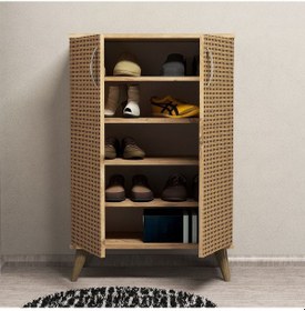 Resim Mimoza Ayakkabılık Çam Hazeran Kapaklı - AYK0104 