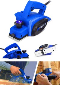 Resim STEİNER Germany Technology 4000 Watt Bakır Sargılı Metal Şanzıman Çift Bıçaklı Planya Rende Makinesi 