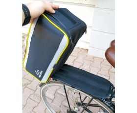 Resim Perlotus 35 LT Arka Bagaj Heybeli Reflektörlü Askılı Büyük Bisiklet Çantası 