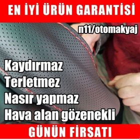 Resim Mercedes A B C E Serisi Uyumlu Deri Direksiyon Kılıfı Dikme 