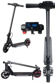 Resim Sportaj Elektrikli Çocuk Scooter - Çift Frenli Katlanabilir - LED Işıklı - Ön Çift Süspansiyonlu 8+ 