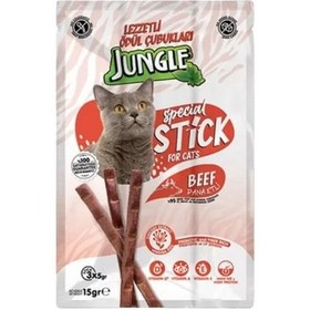 Resim Jungle Dana Etli Stick Kedi Ödülü 1 Adet 3x5 Gr 
