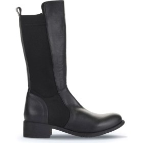 Resim Bueno Shoes Siyah Deri-Streç Kadın Düz Çizme 01WZ7406 01WZ7406 