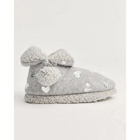 Resim HENR - Puantiyeli ve Ponponlu Kadın Panduf 