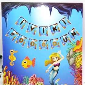 Resim Deniz Kızı Ariel İyi Ki Doğdun Banner 