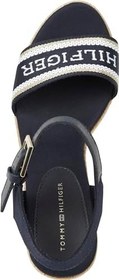 Resim Tommy Hilfiger Mono Webbing High Wedge Sandal SandaletKadın 