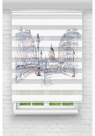 Resim Perdecizade Enxboy Şehir Dijital Baskılı Zebra Perde-cocuk Odası-stor Perde Renkli 