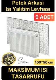 Resim 5 Adet Petek Arkası Isı Yalıtım Levhası Radyatör İzolasyon Kalorifer Ev Ofis Tasarruf Arkalığı 