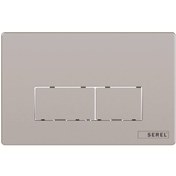 Resim Eca Serel Gömme Rezervuar Kumanda Paneli P580180 Parlak Krom Panel Serel